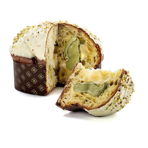 PANETTONE AL PISTACCHIO DI SICILIA. CON CREMA DI .